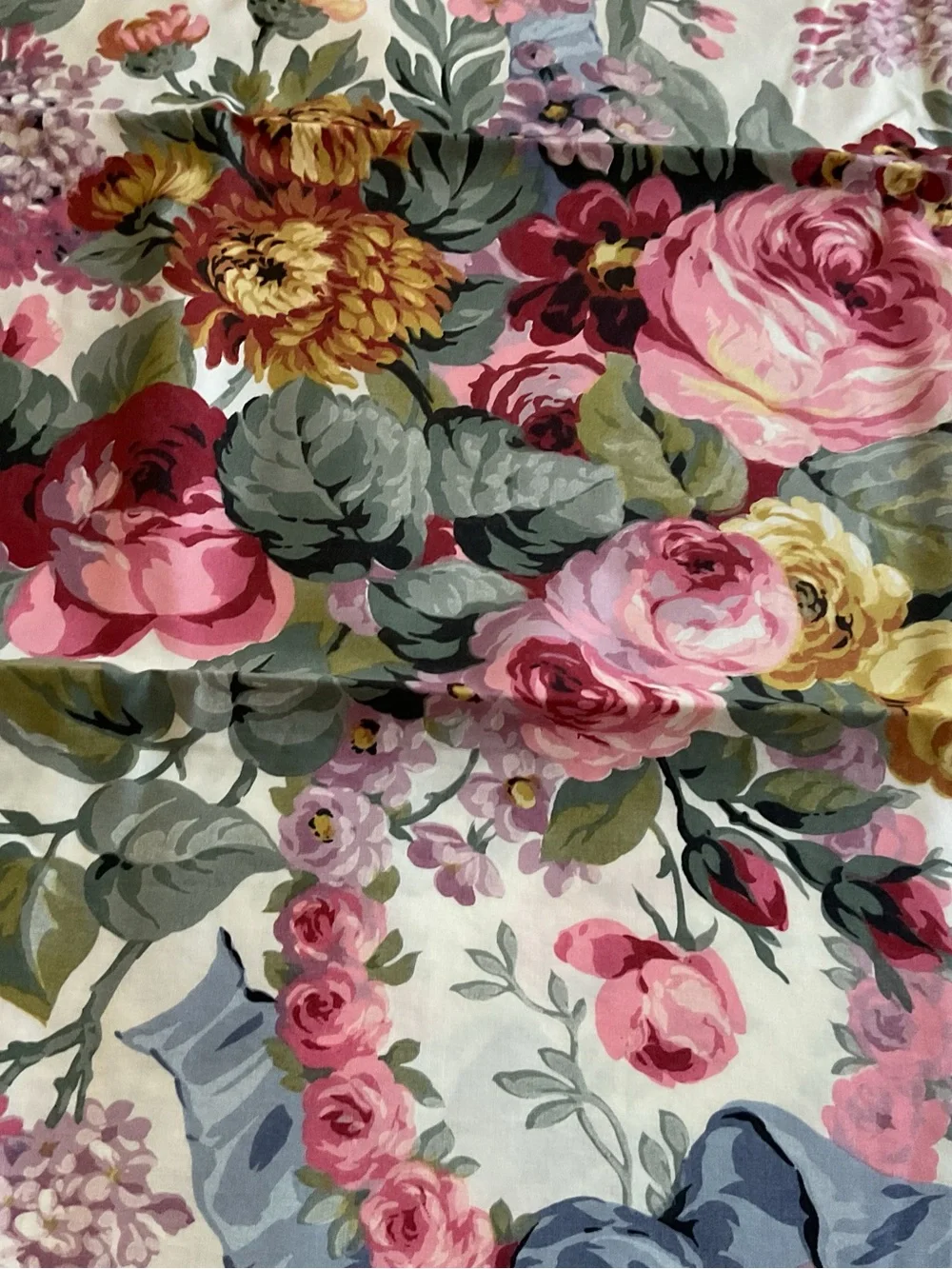 Vintage Set of 2 Ralph Lauren Allison Floral Standard Pillowcase- New